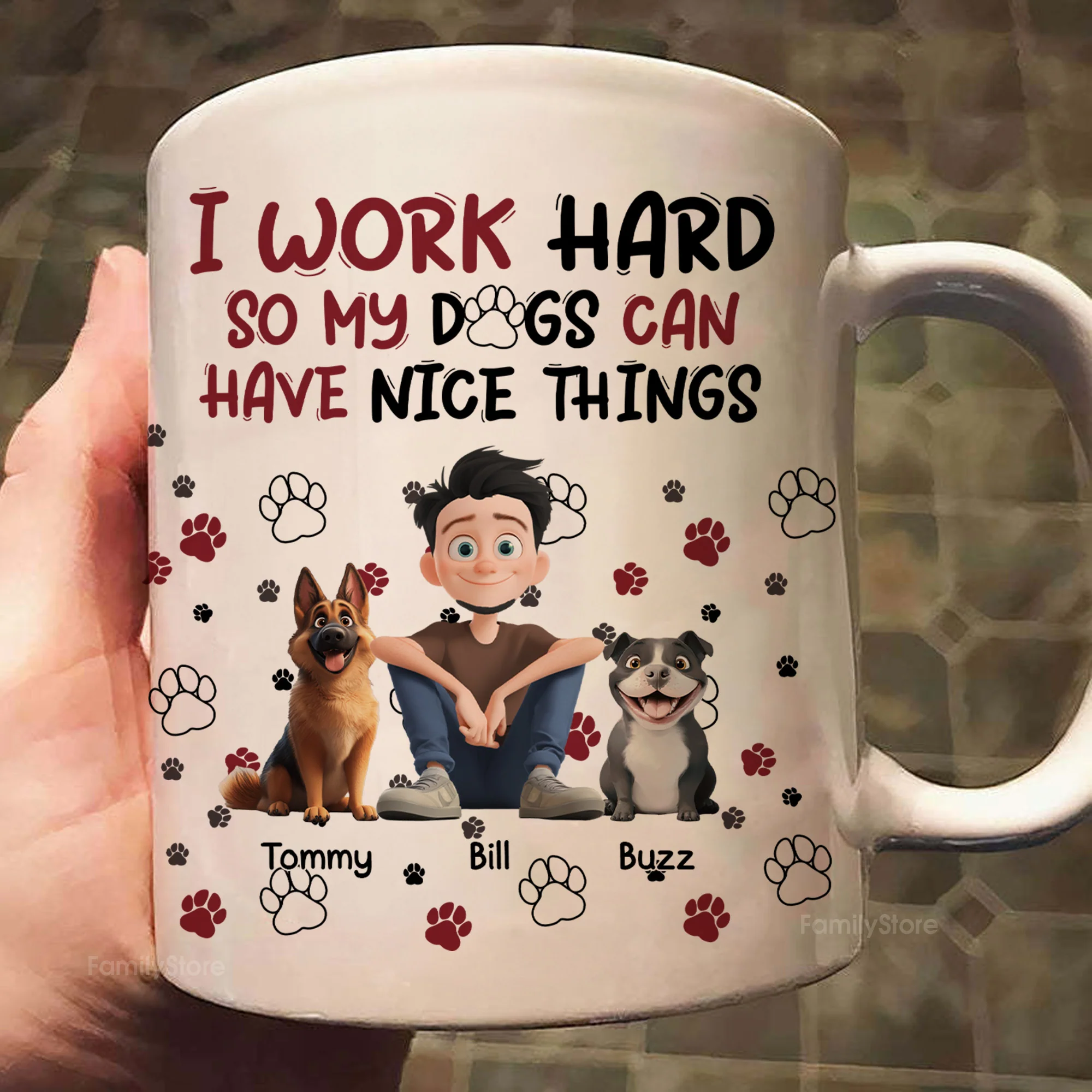 My Dog Can Have Nice Things - Personalized Mug - Gift for Pet Owners, Pet Lovers, Dog Dad | CLP15 NH96 - Image 2