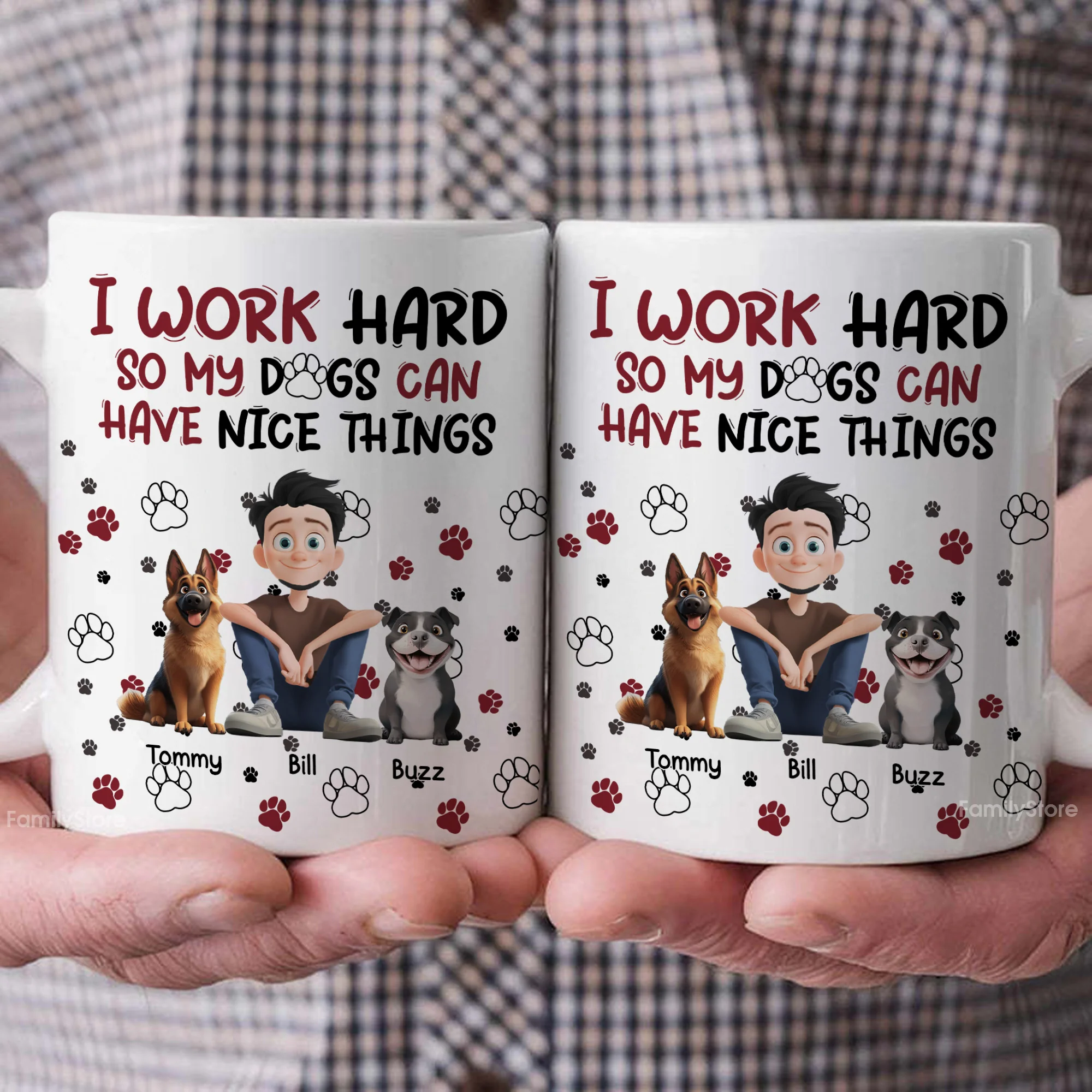 My Dog Can Have Nice Things - Personalized Mug - Gift for Pet Owners, Pet Lovers, Dog Dad | CLP15 NH96 - Image 3