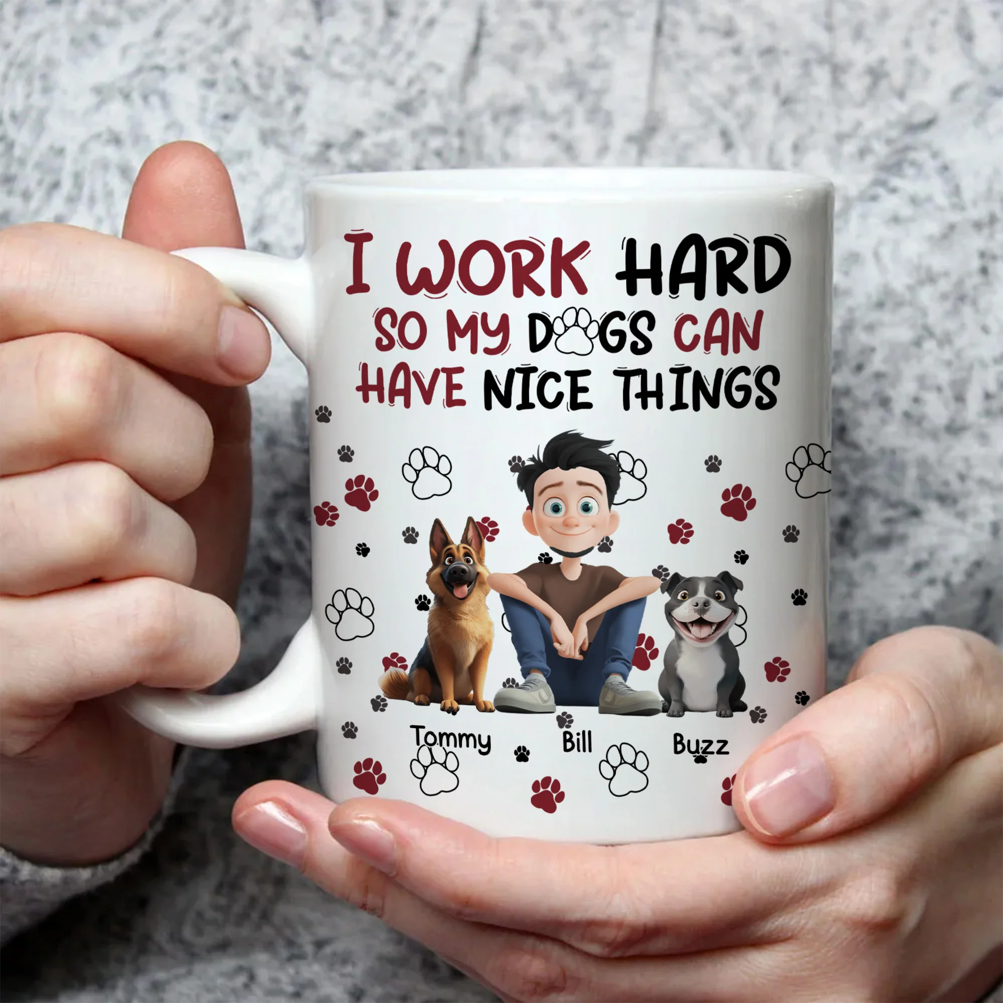 My Dog Can Have Nice Things - Personalized Mug - Gift for Pet Owners, Pet Lovers, Dog Dad | CLP15 NH96 - Image 4