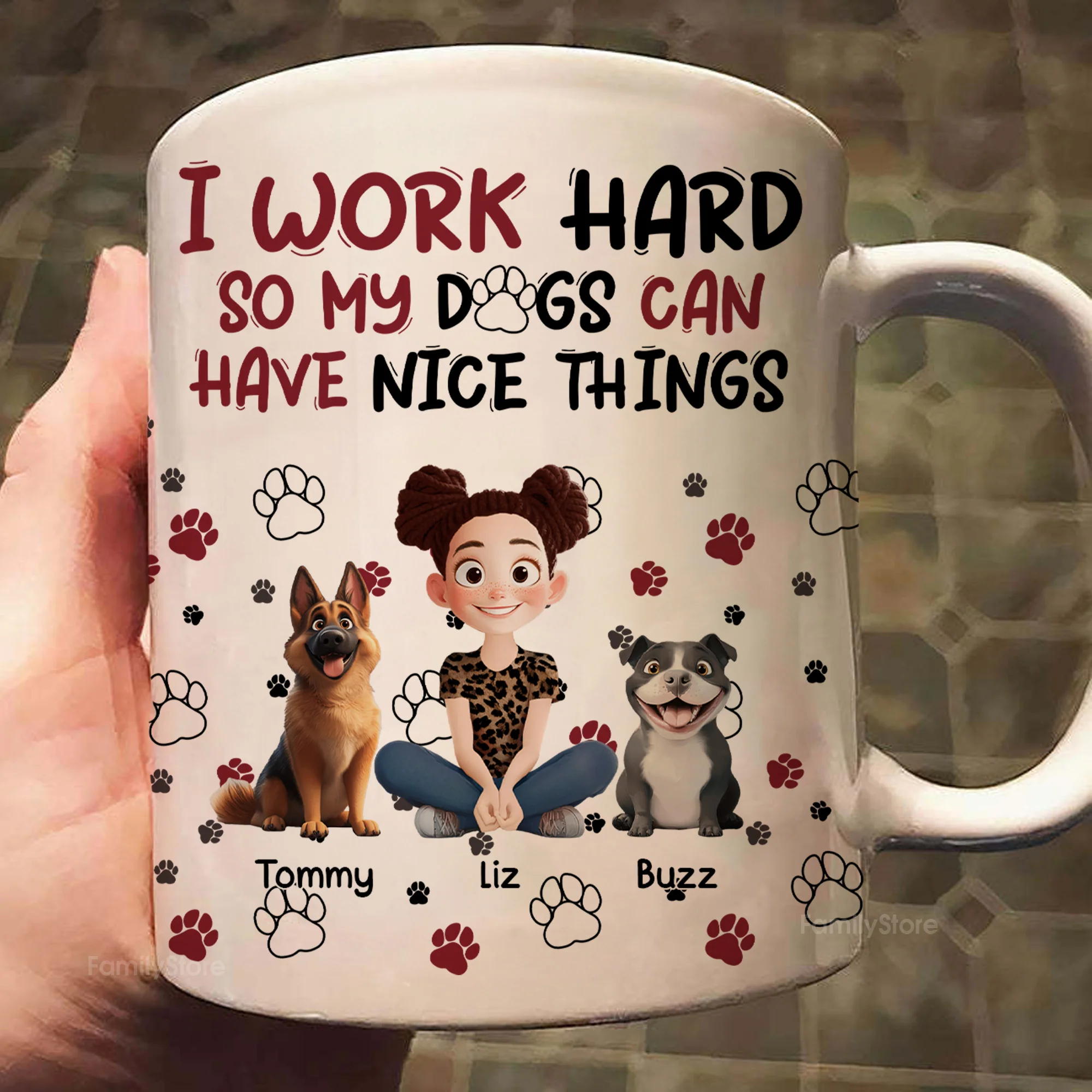 My Dog Can Have Nice Things - Personalized Mug - Gift for Pet Owners, Pet Lovers, Dog Mom | CLP15 NH96 - Image 2