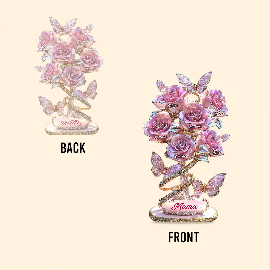 My Garden Floral - Personalized Shaped Acrylic Plaque - Gift For Mom, Grandma HN02 - Image 4