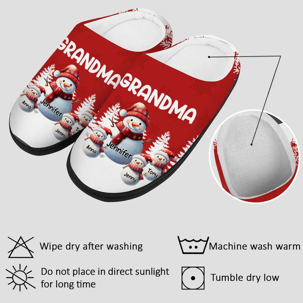 My Grandkids Call Me Grandma - Personalized Slippers - Christmas Gift For Family, Grandma HH01 - Image 5
