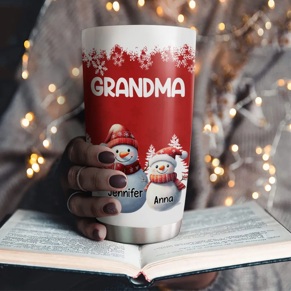My Grandkids Call Me Grandma - Personalized Tumbler - Christmas Gift For Family, Grandma HH01 - Image 2
