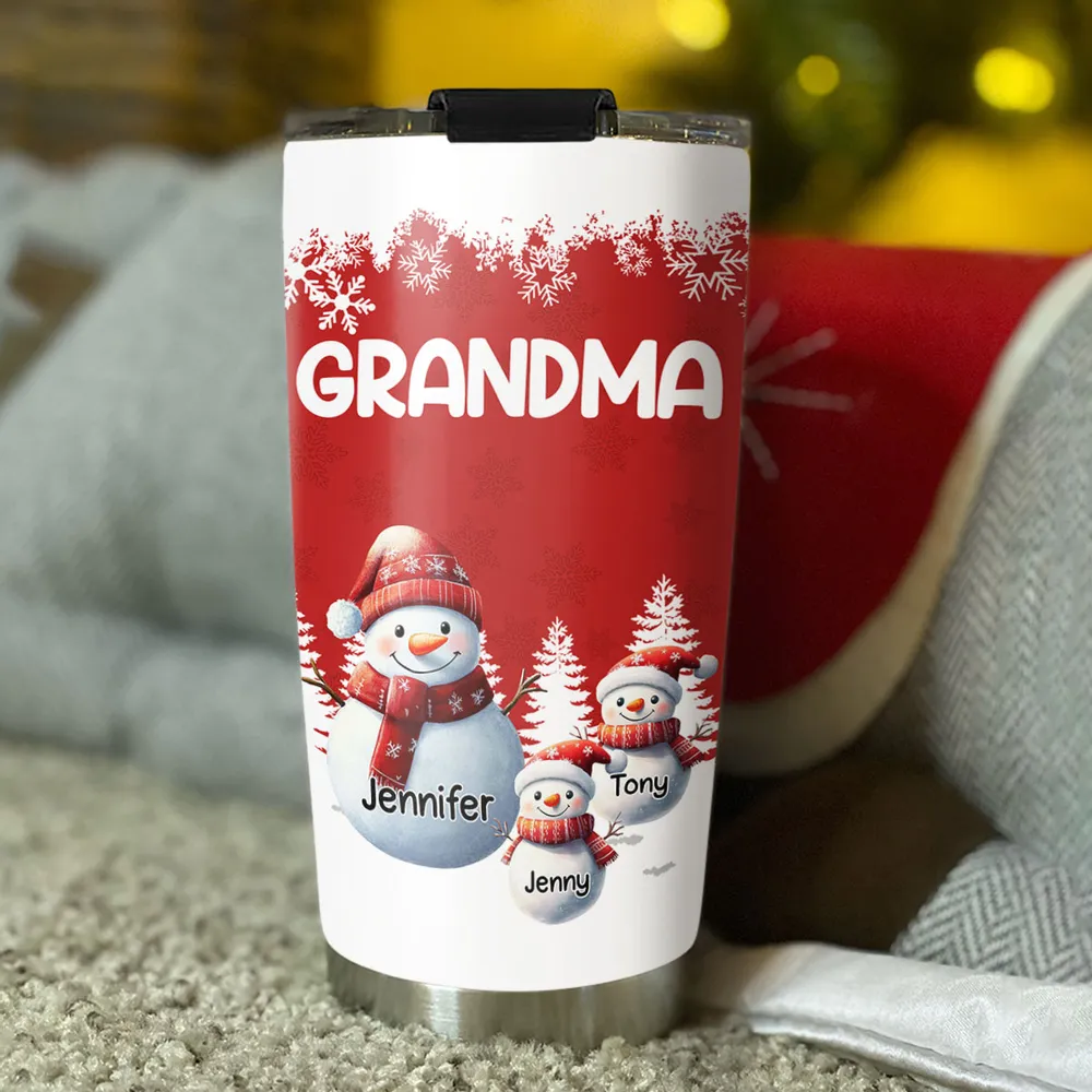 My Grandkids Call Me Grandma - Personalized Tumbler - Christmas Gift For Family, Grandma HH01 - Image 3