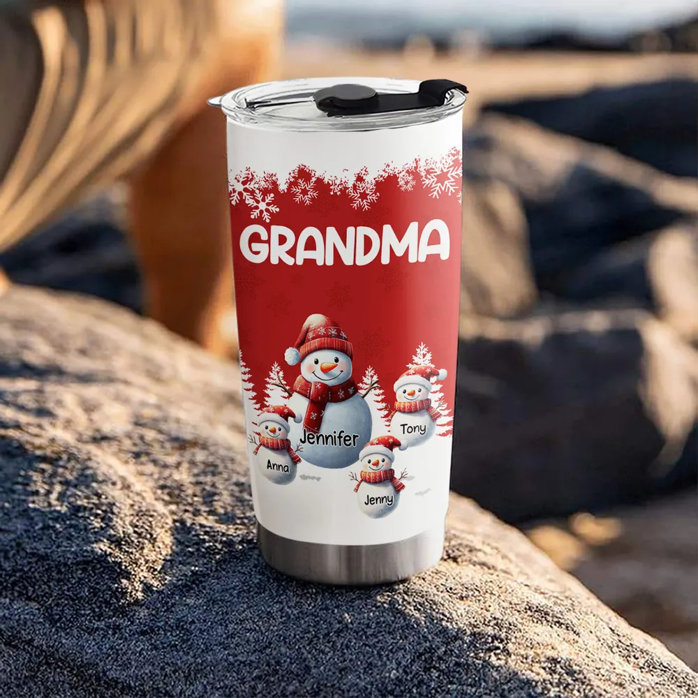 My Grandkids Call Me Grandma - Personalized Tumbler - Christmas Gift For Family, Grandma HH01 - Image 4