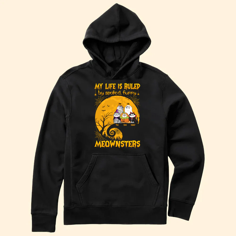 My Life Is Ruled By Meownsters - Gift For Pet Lovers - Personalized Unisex Tshirt - CLP01 NH96 - Image 5