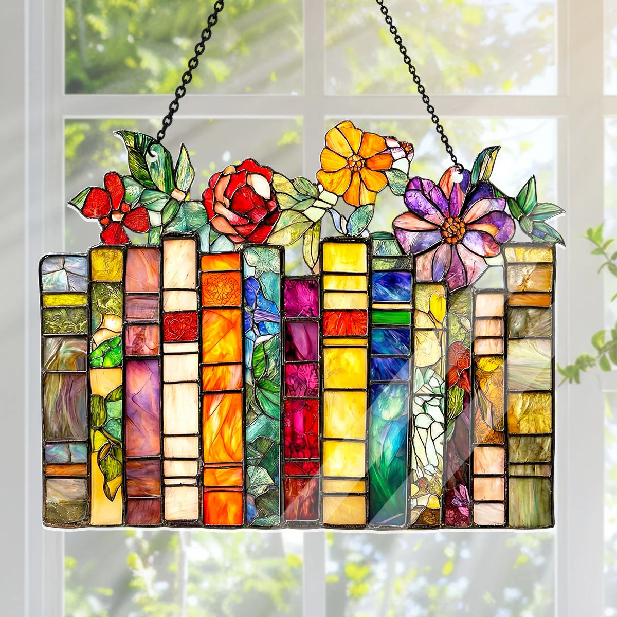 My Literary Garden - Personalized Acrylic Suncatcher - Gift For Her, Book Lovers HH01 - Image 2