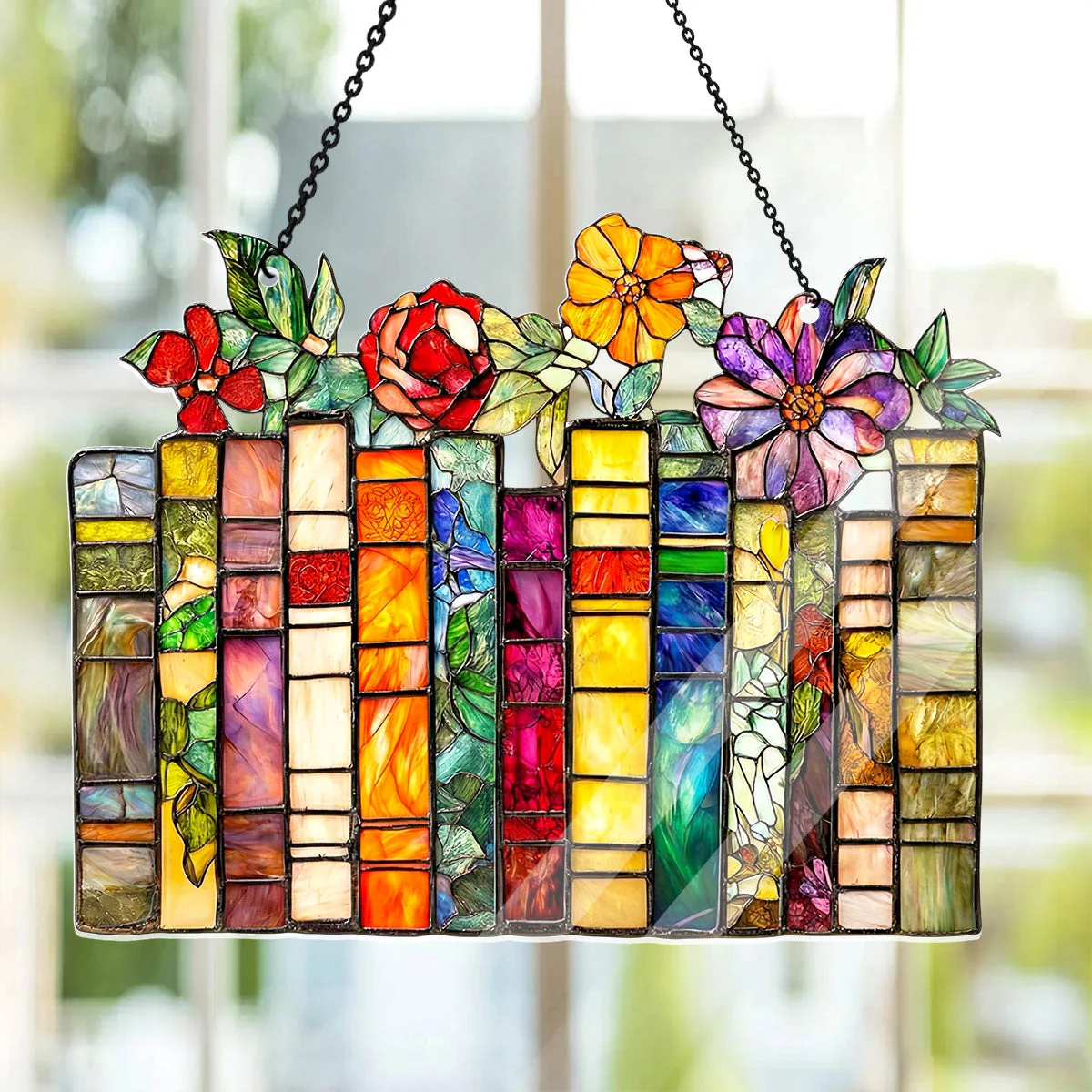 My Literary Garden - Personalized Acrylic Suncatcher - Gift For Her, Book Lovers HH01 - Image 3
