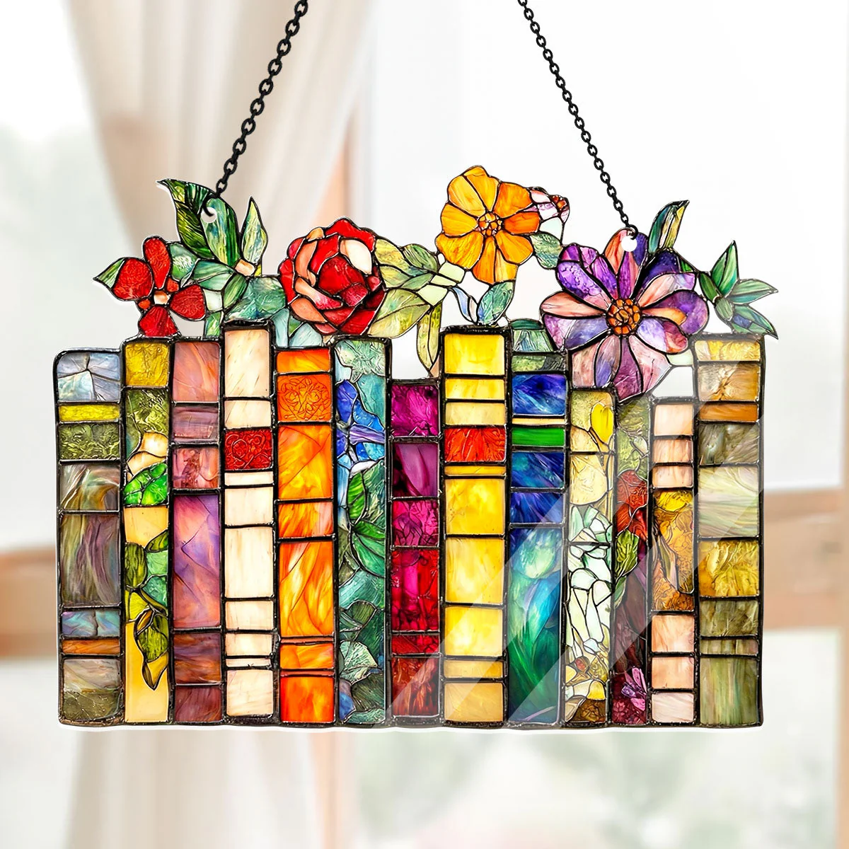 My Literary Garden - Personalized Acrylic Suncatcher - Gift For Her, Book Lovers HH01 - Image 6