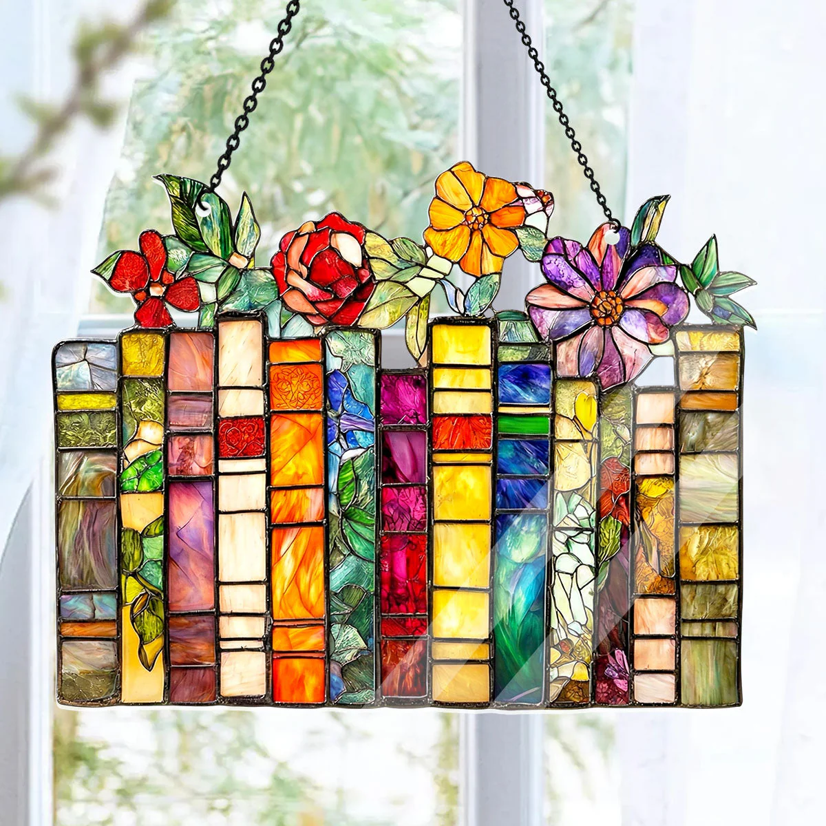 My Literary Garden - Personalized Acrylic Suncatcher - Gift For Her, Book Lovers HH01 - Image 7
