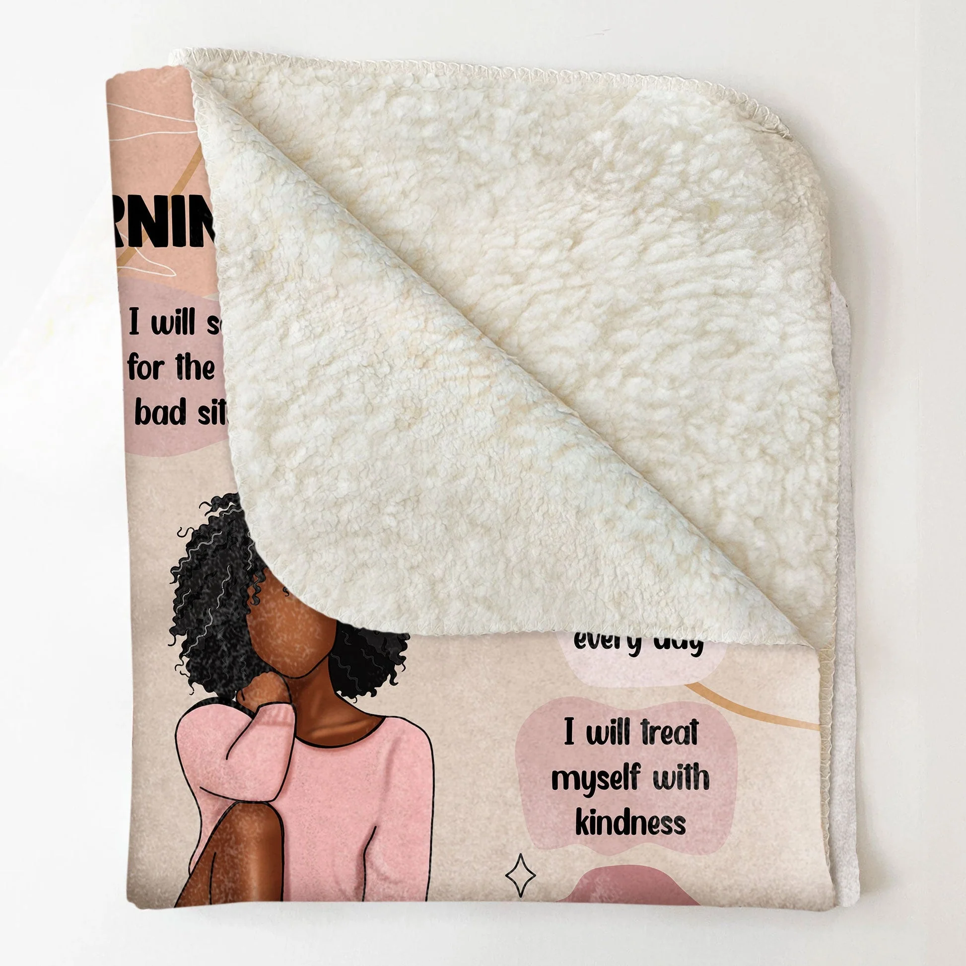 My Morning Affirmations - Personalized Blanket - Gift For Black Girls, Black Women | CLGOD02 HD95 - Image 4