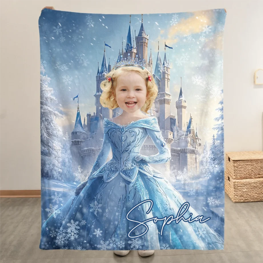 My Unicorn Princess - Personalized Photo Blanket - Christmas Gift For Daughter HH01 - Image 2