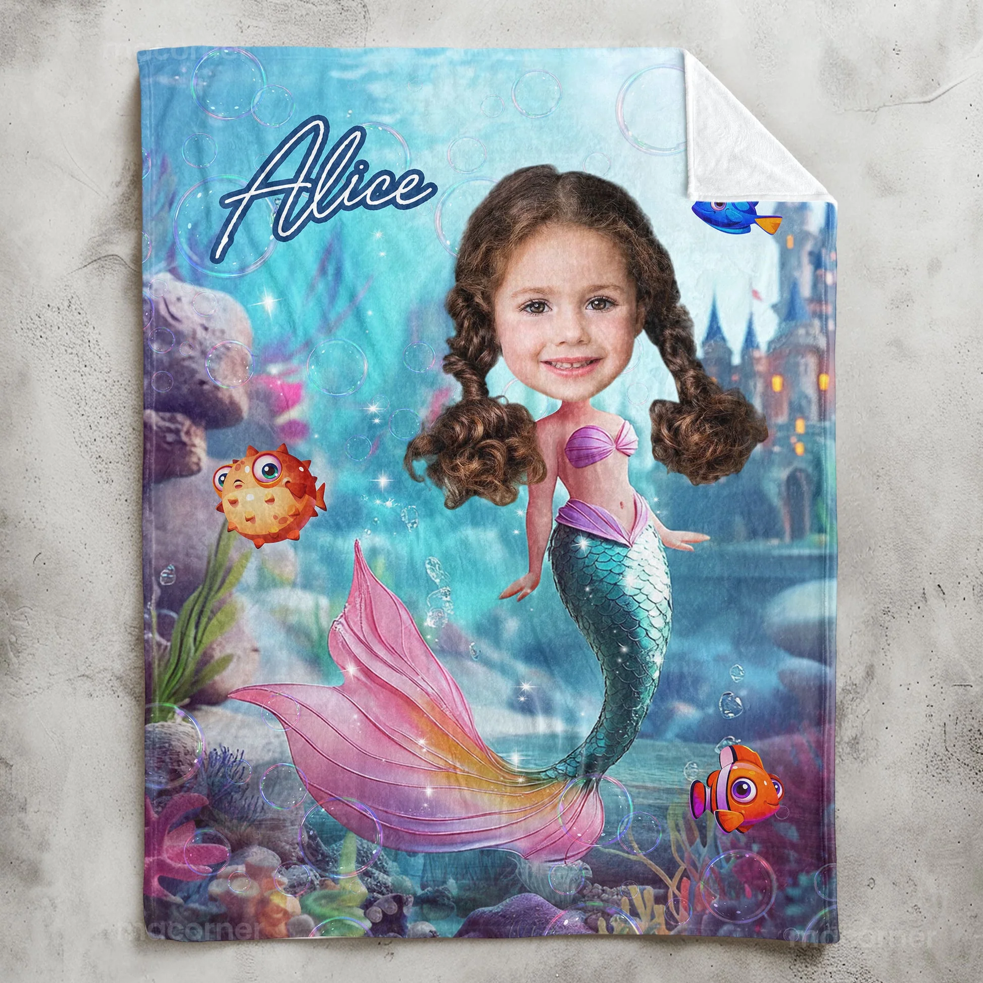 My Unicorn Princess - Personalized Photo Blanket - Christmas Gift For Daughter HH01 - Image 4