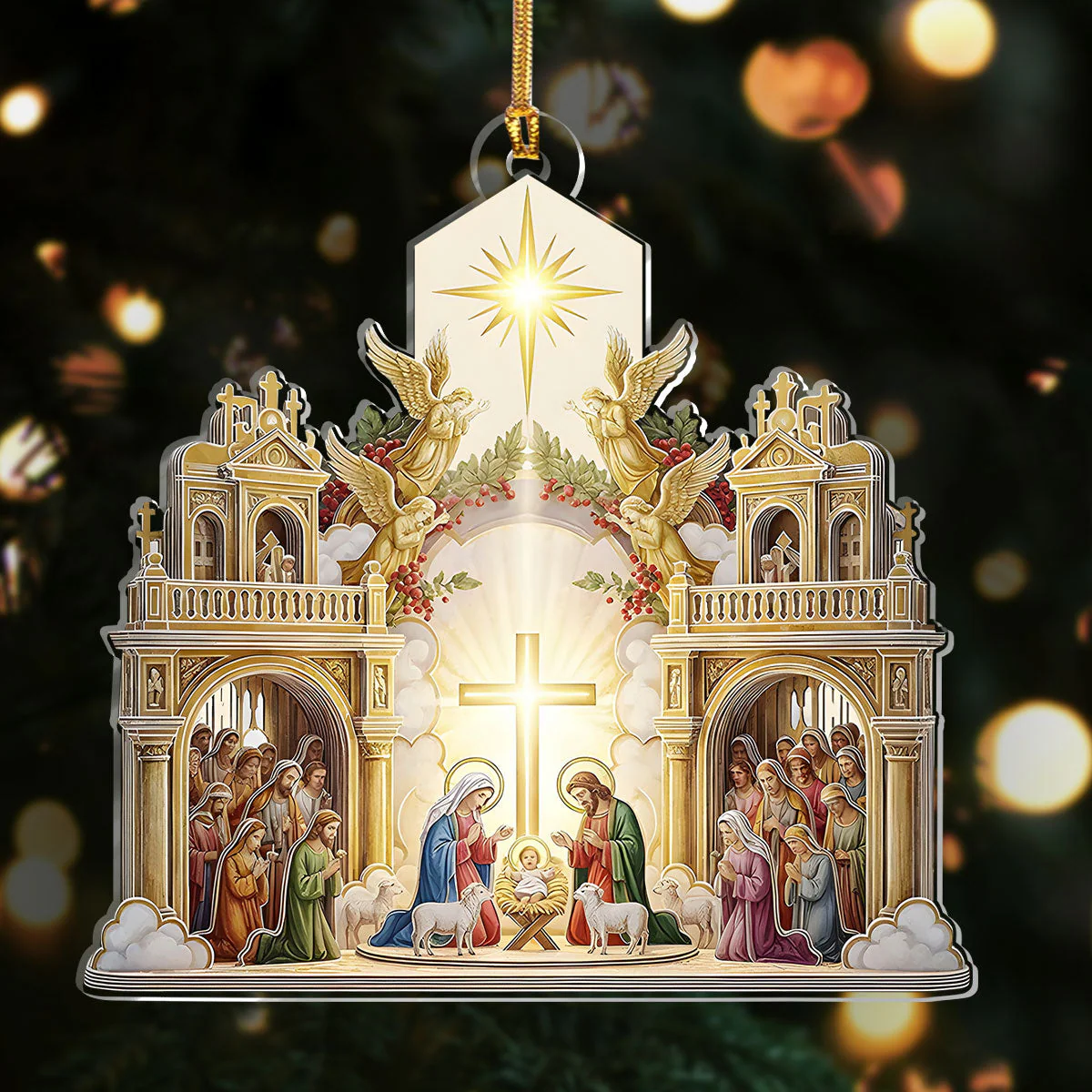 Nativity Scene Jesus - Acrylic Ornament TD118