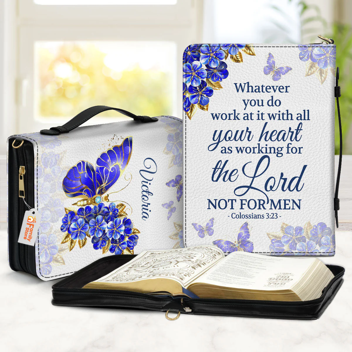Nehemiah 810 The Joy Of The Lord Is My Strength - Thoughtful Gift For Christians - Personalized Bible Covers - AT4080919 - Image 2