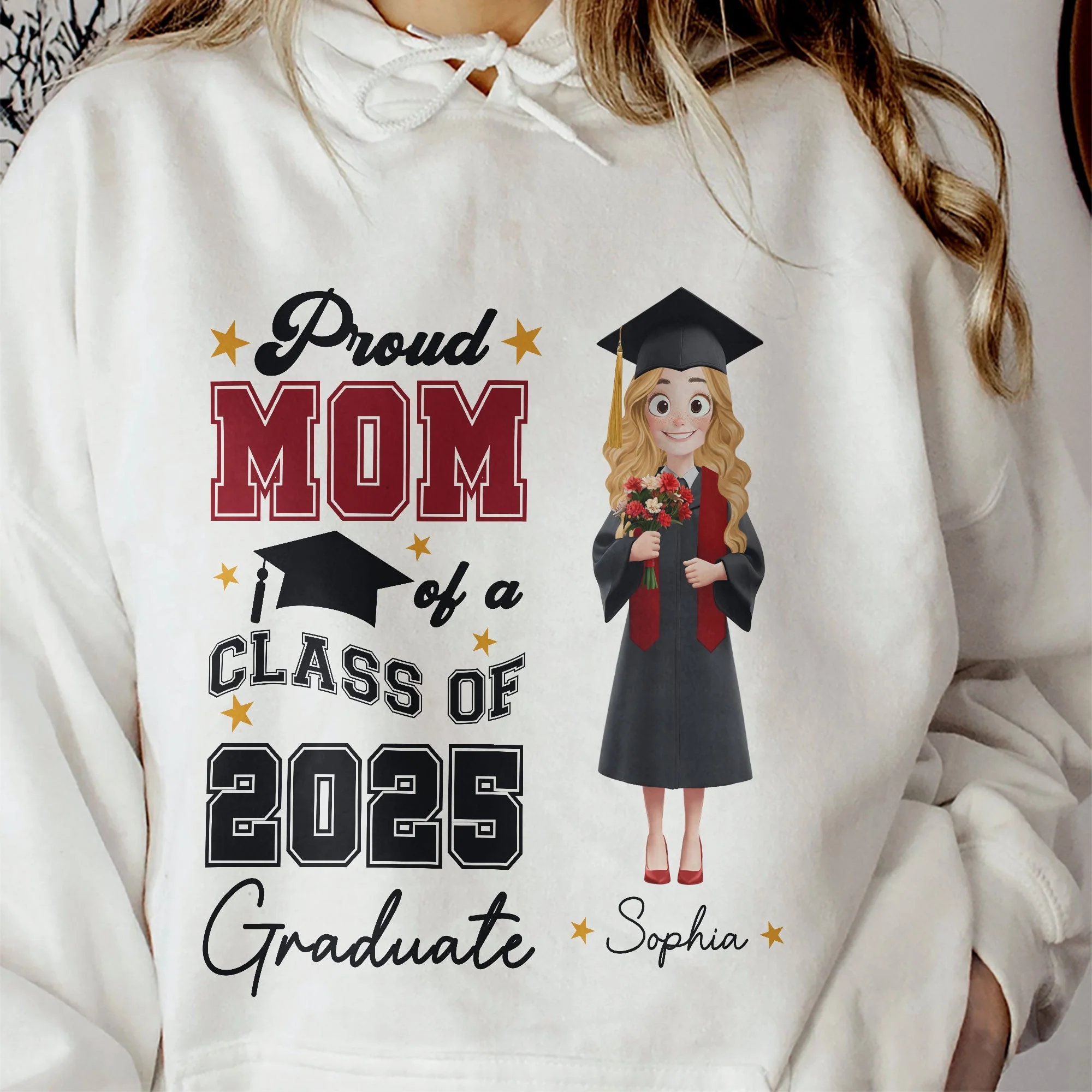 New Version Proud Family Of A Graduate - Personalized Shirt - Graduation Gift For Mom | CLTC02 NA94 - Image 4