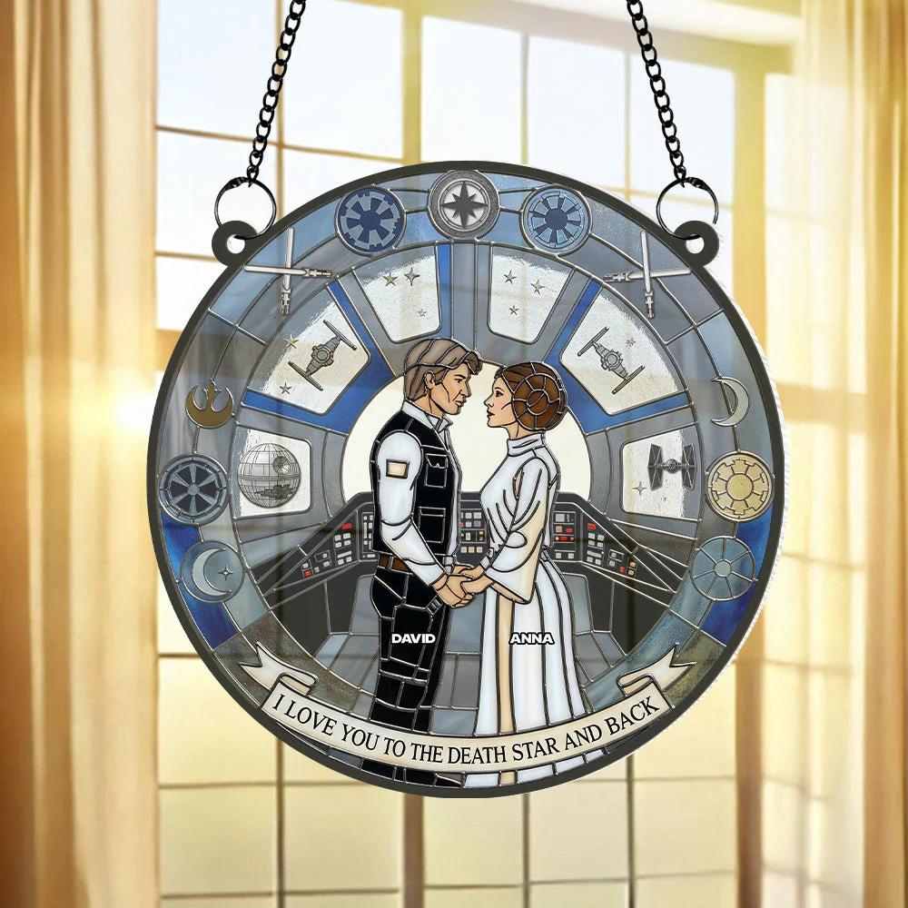 Nightmare Couple - Personalized Window Hanging Suncatcher - Gifts For Couples, Husband, Wife - Image 2