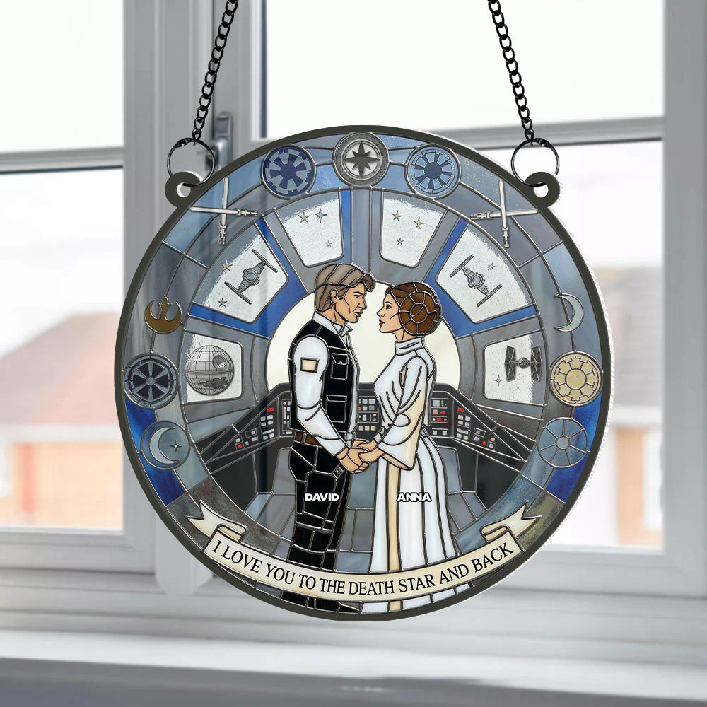 Nightmare Couple - Personalized Window Hanging Suncatcher - Gifts For Couples, Husband, Wife - Image 4