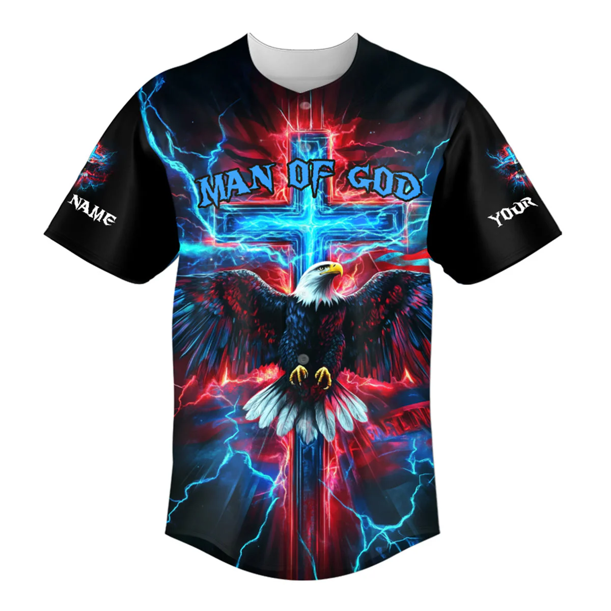No Matter The Storm Custom Name Baseball Jersey - Christant Gift For Him - Image 2