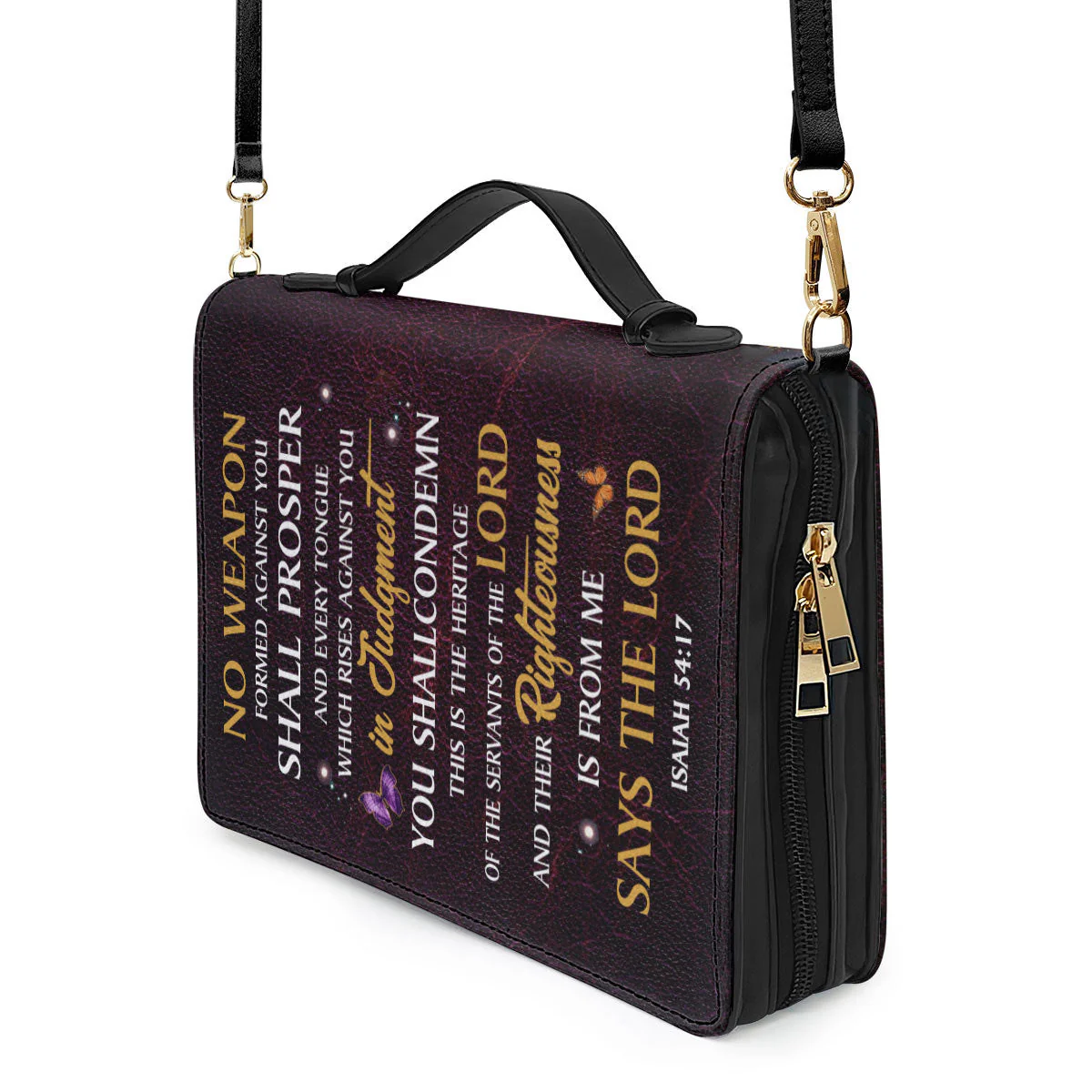 No Weapon Formed Against You Shall Prosper - Thoughtful Gift For Christians - Personalized Bible Covers - AT4080723 - Image 5