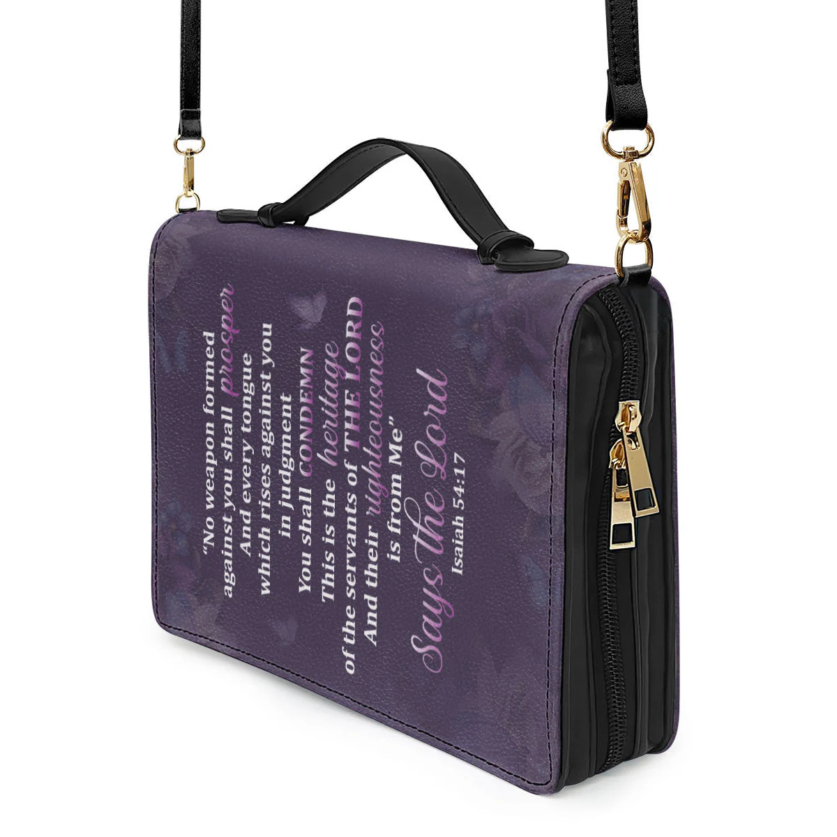 No Weapon Formed Against You Shall Prosper - Unique Personalized Bible Covers - AT4081350 - Image 5