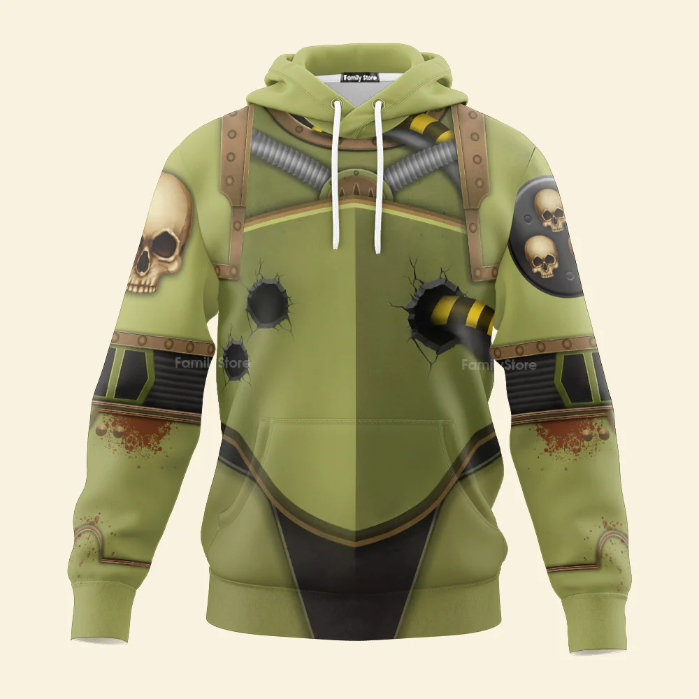 Nurgle Chaos Space Marines - Costume Cosplay Hoodie Sweatshirt Sweatpants CSWRH180 - Image 2