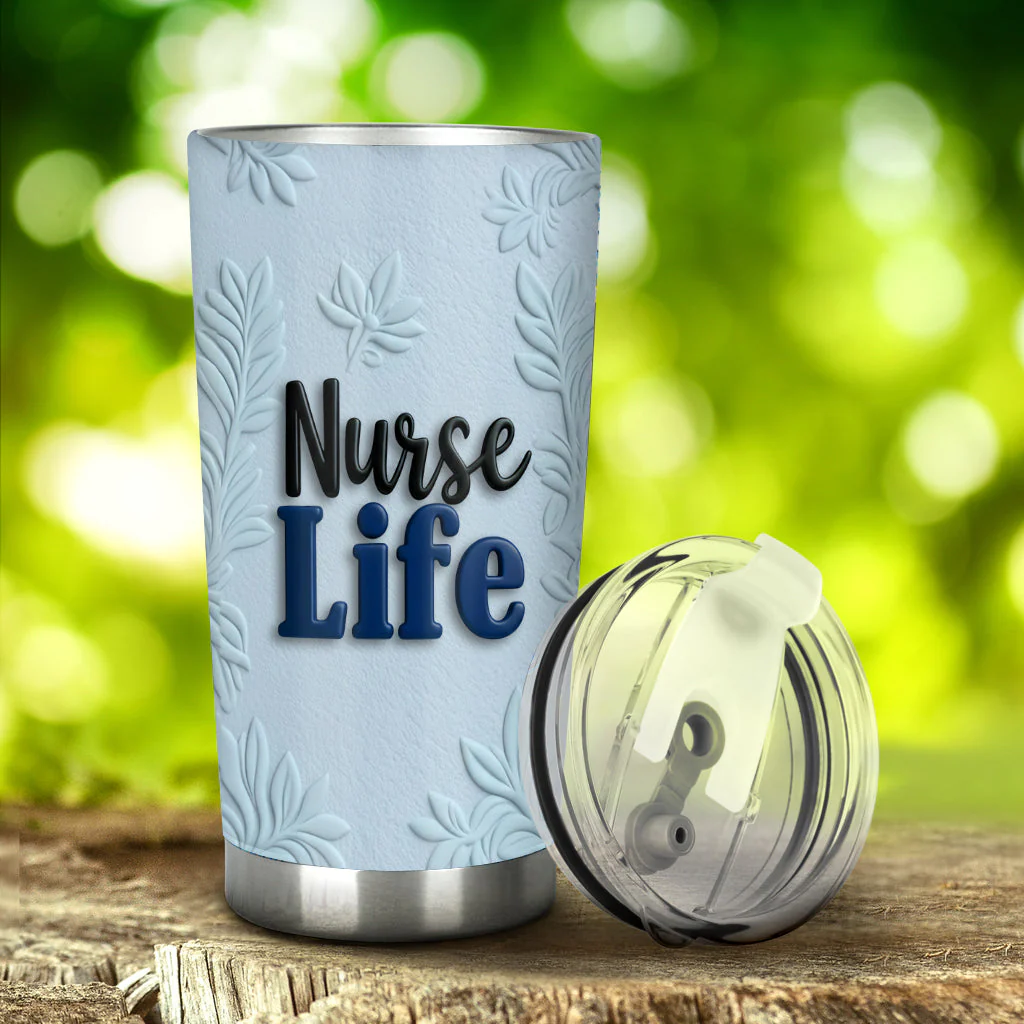 Nurse Life Healthcare Worker - Personalized Tumbler - Gift For Nurse HN02 - Image 3