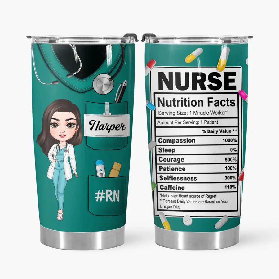 Nurse Life Pretty Doll - Personalized Tumbler - Gift For Nurse | NR4 HH01