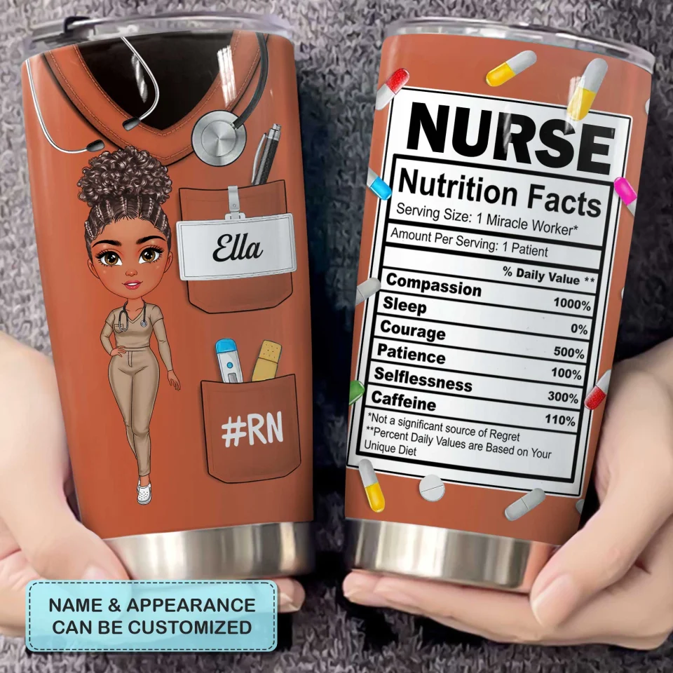 Nurse Life Pretty Doll - Personalized Tumbler - Gift For Nurse | NR4 HH01 - Image 4
