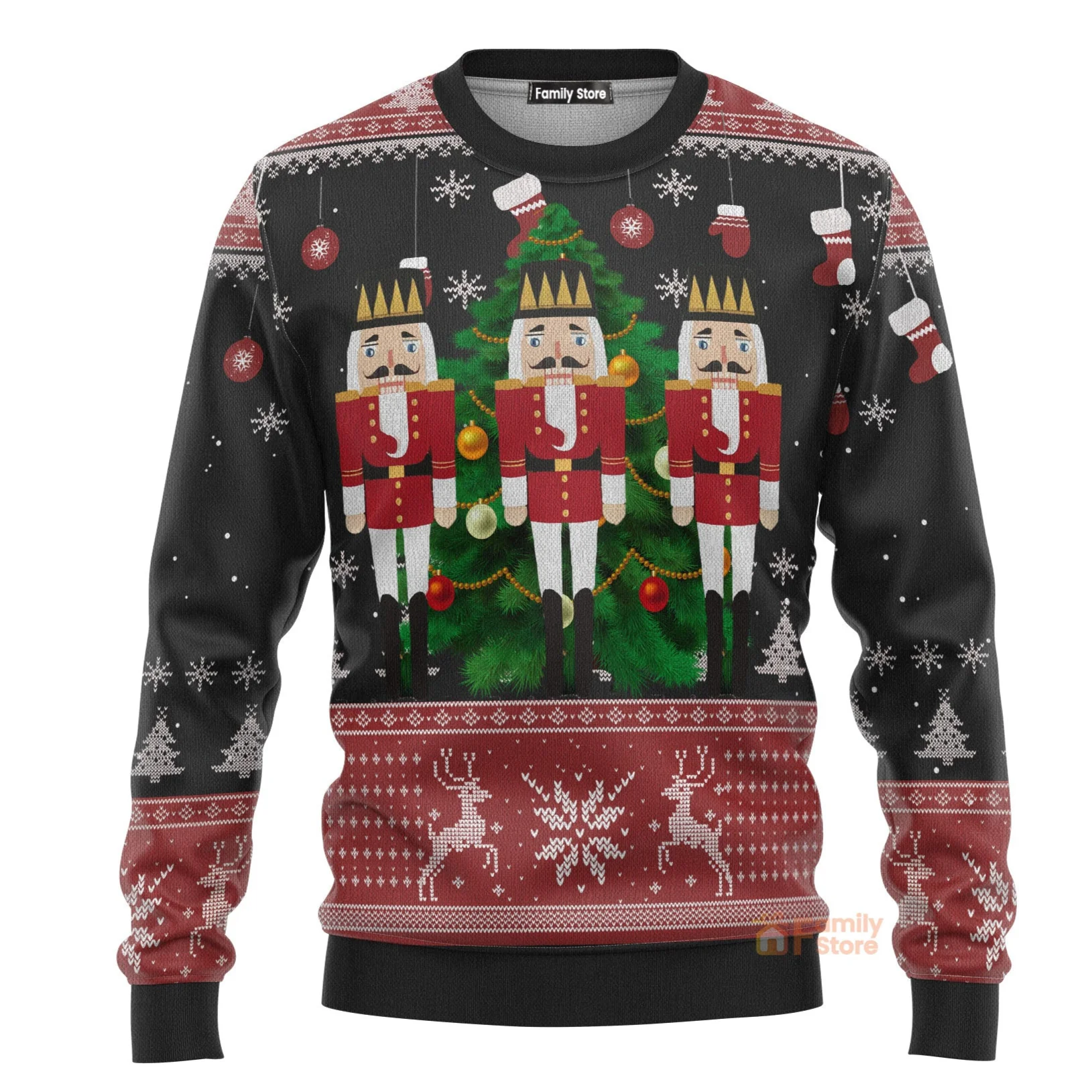 Nutcracker Christmas Tree - Funny Ugly Sweatshirt