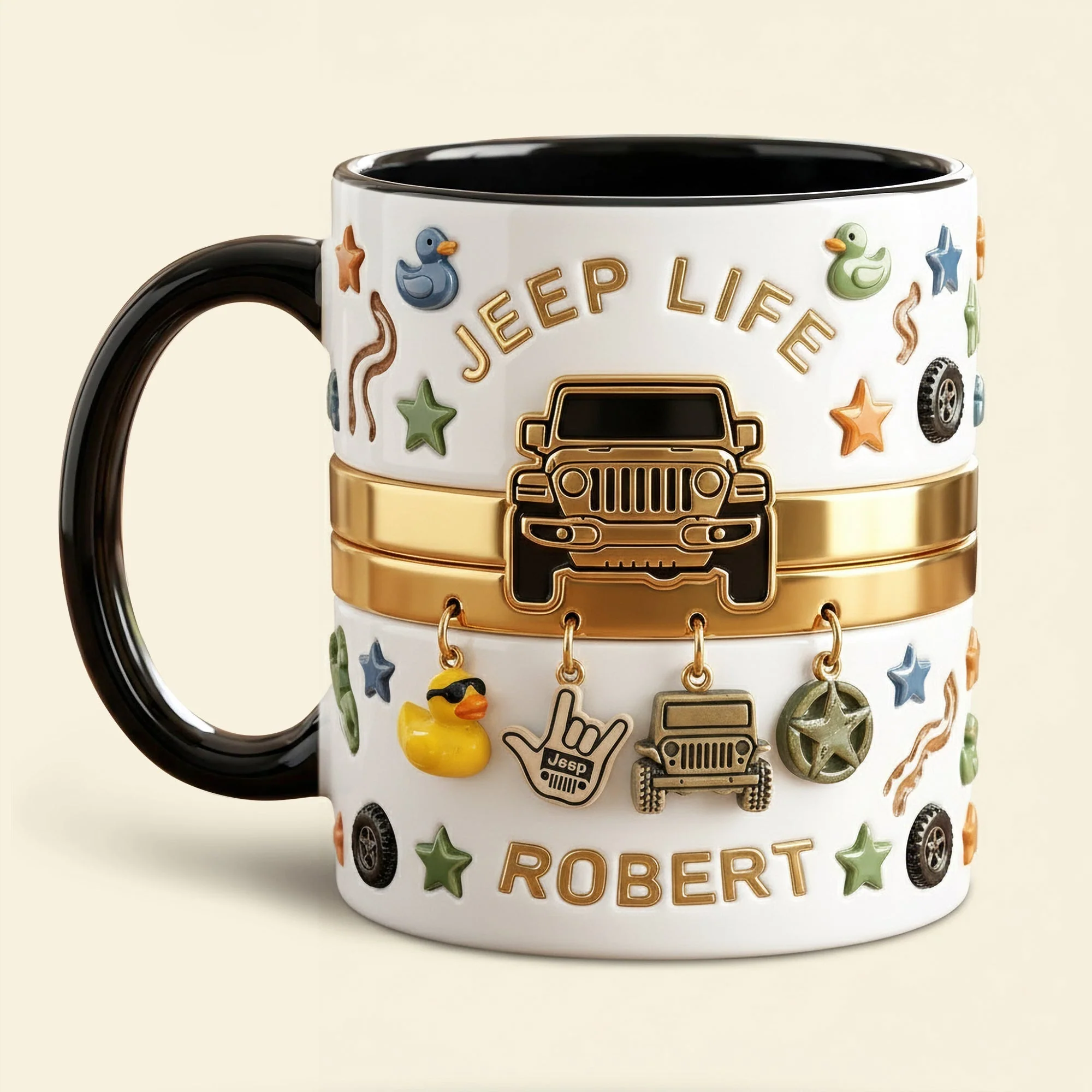 Off-Road Adventure - Personalized Accent Mug - Gift For Jeep Lovers NL122 - Image 3