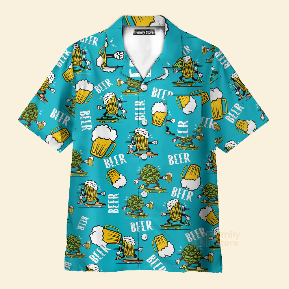 Oktoberfest Beer Lovers Aloha Hawaiian Shirts For Men, Women - Image 3
