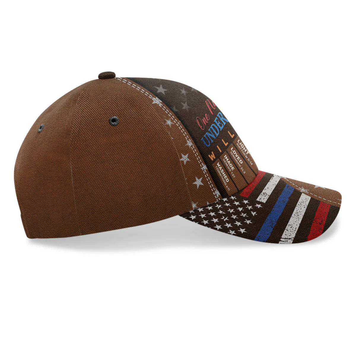 One Nation Under God - Personalized Classic Cap - 250 Years Of Independence Day Gift For Christian BA01 - Image 5