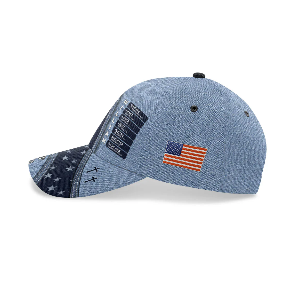 One Nation Under God - Personalized Classic Cap - Image 5