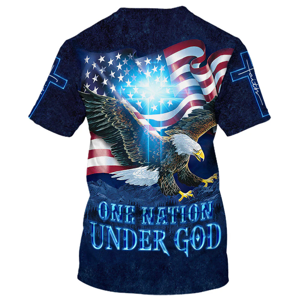 One Nation Under God T-shirt For Men And Women - Image 2