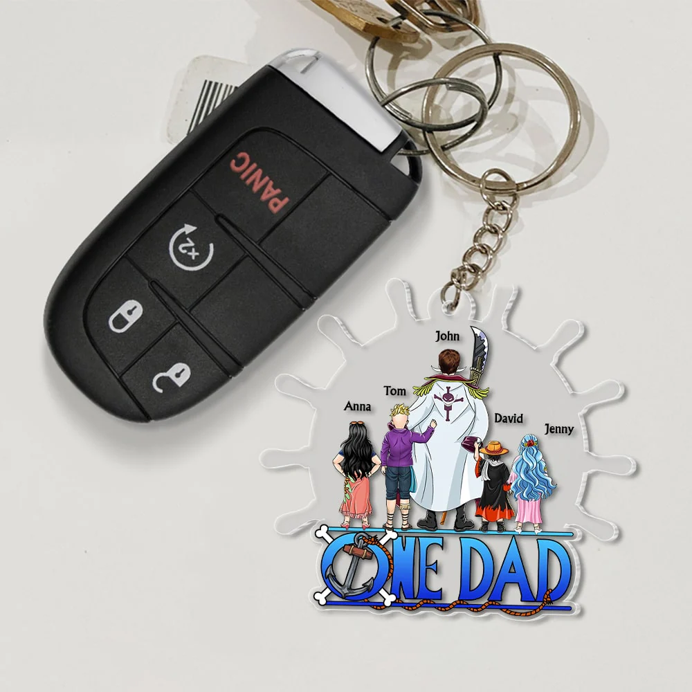 One Piece Best Dad In The Ocean - Personalized Acrylic Keychain - Gift For Dad, Fathers Day - CL11 NA94