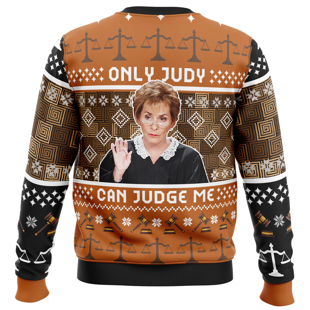 Only Judy Can Judge Me Judge Judy - Ugly Christmas Sweater - Image 2