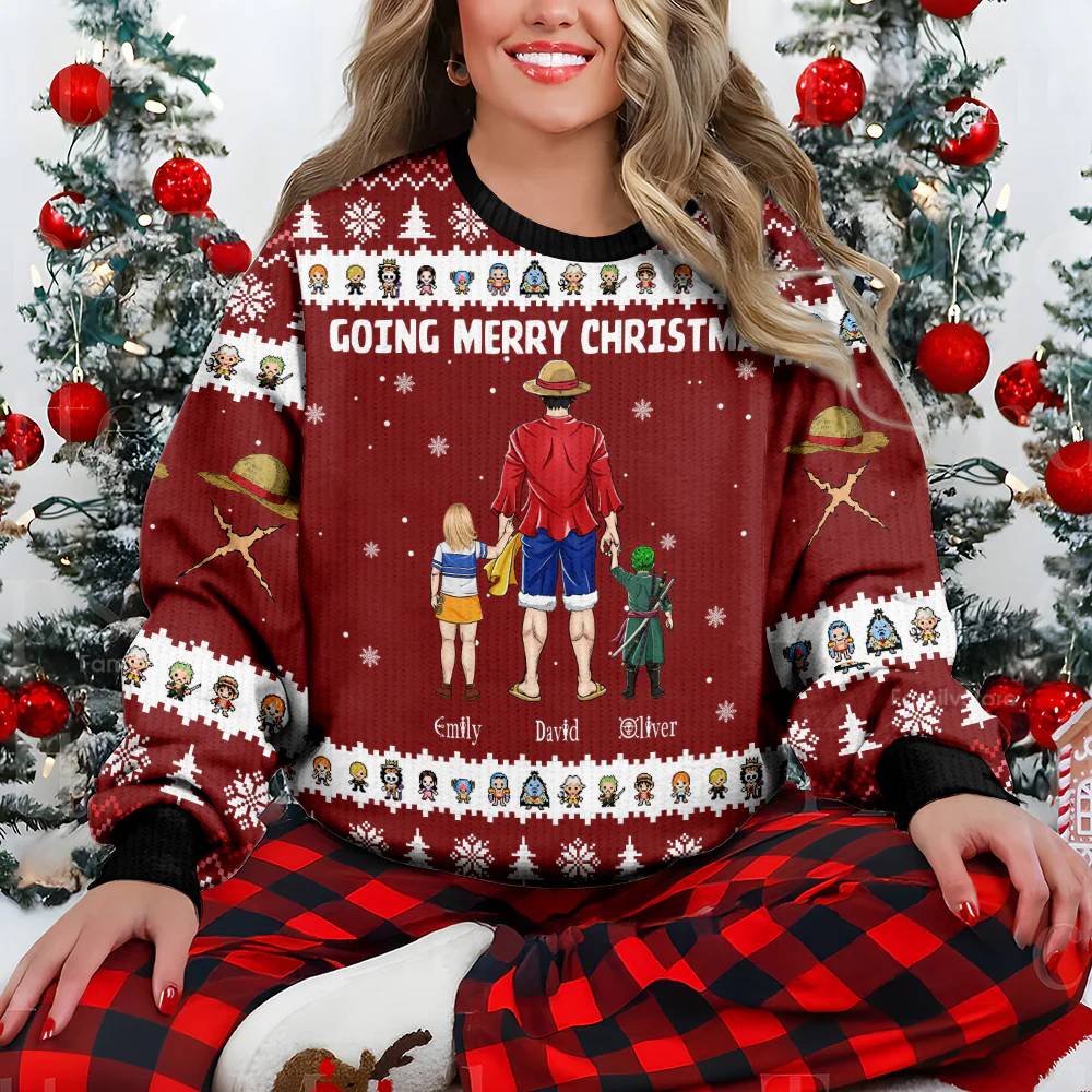 OnPi Going Merry Christmas - Personalized Ugly Christmas Sweater | CL11 NL122 - Image 4