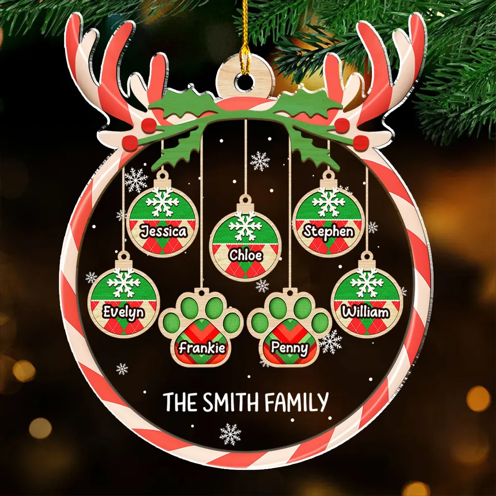 Our Christmas - Personalized Acrylic Ornament - Christmas Gift For Family Members NA94 - Image 3
