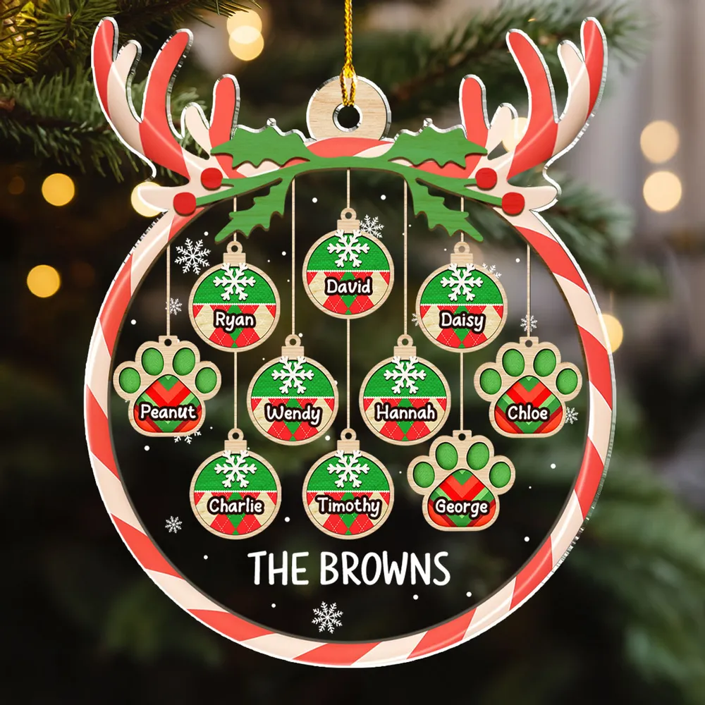 Our Christmas - Personalized Acrylic Ornament - Christmas Gift For Family Members NA94 - Image 4