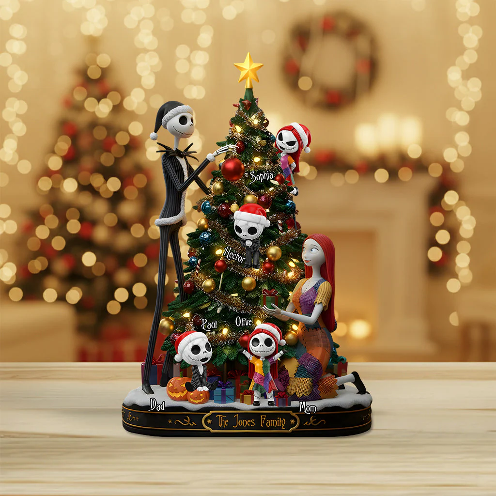 Our Family Spooky - Personalized Acrylic Plaque - Christmas Gift For Family HH01 - Image 3