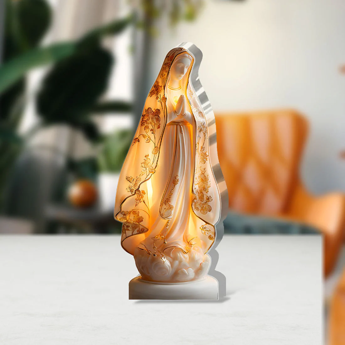 Our Lady Of Grace - Custom Shaped Squared Acrylic Plaque HL128 - Image 3