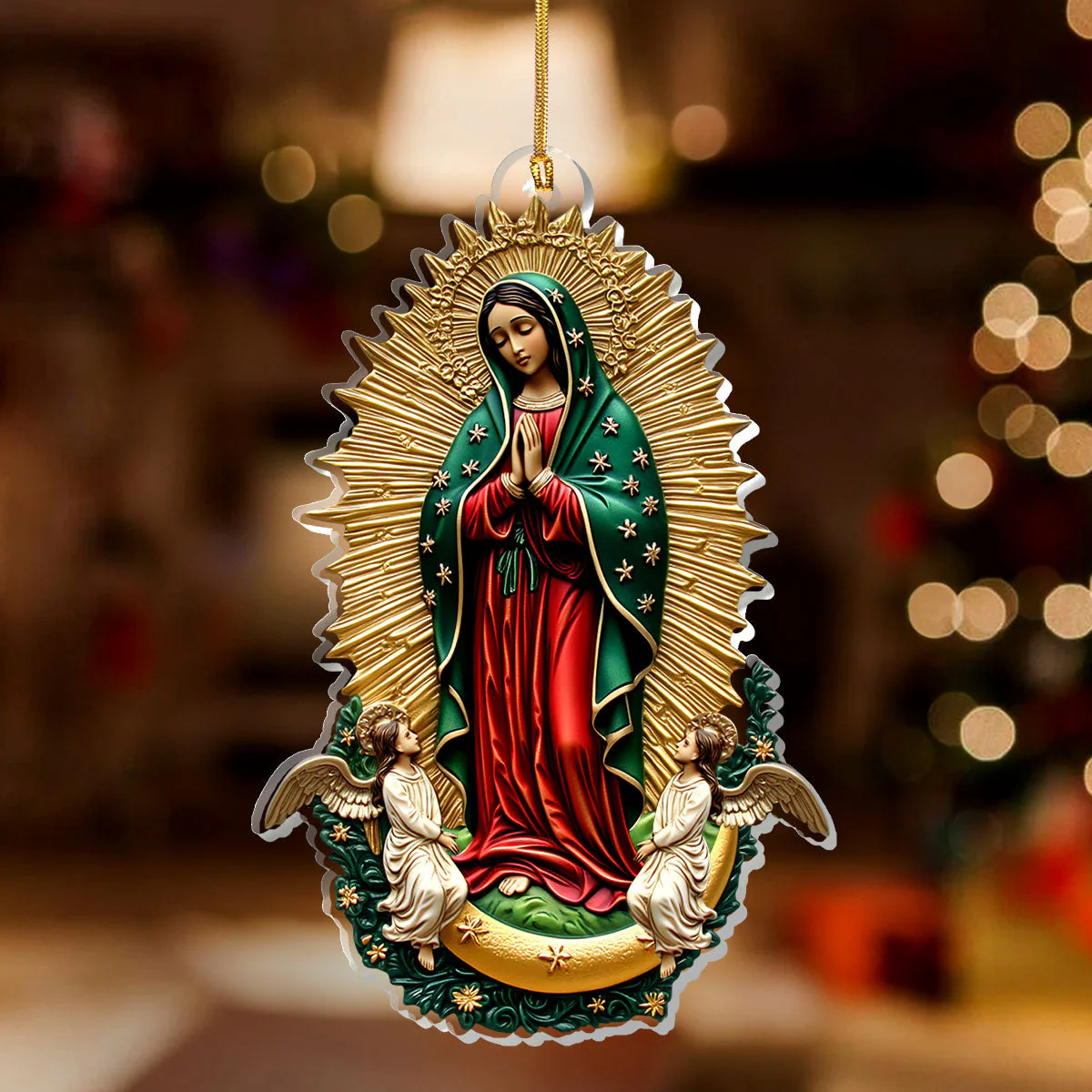 Our Lady Of Guadalupe - Acrylic Ornament - Gift For Christmas TD118 - Image 2