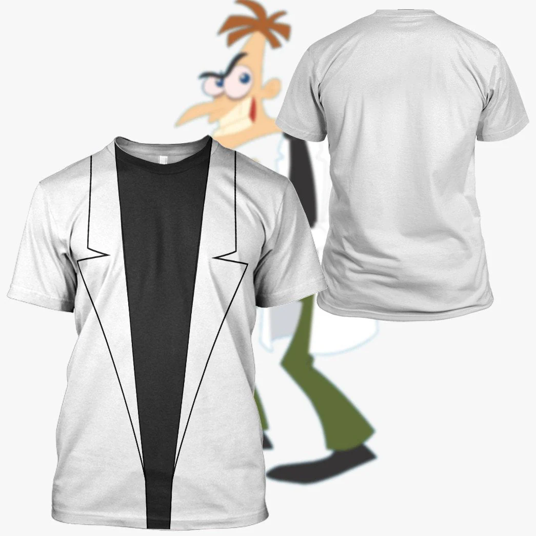 P And F Doofenshmirtz T-Shirt 3D For Men & Women - Image 3
