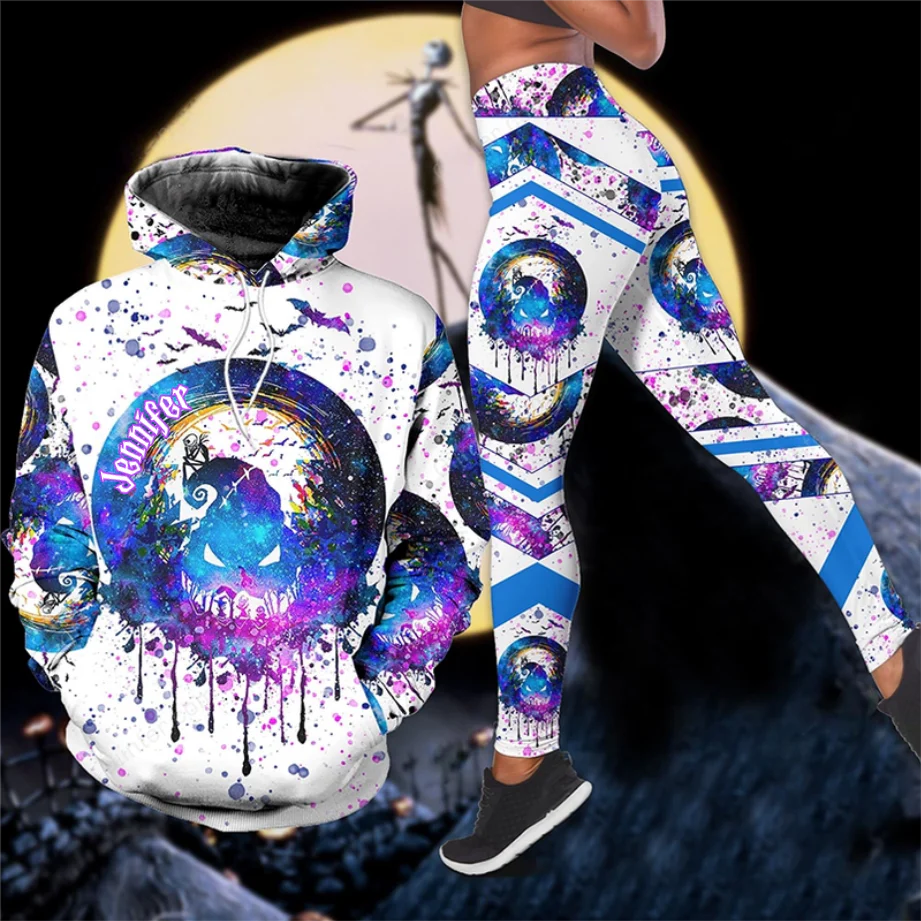 Painted Purple Spooky Boogie Man - Personalized Hoodie And Leggings - Gift For Halloween, Christmas HH01