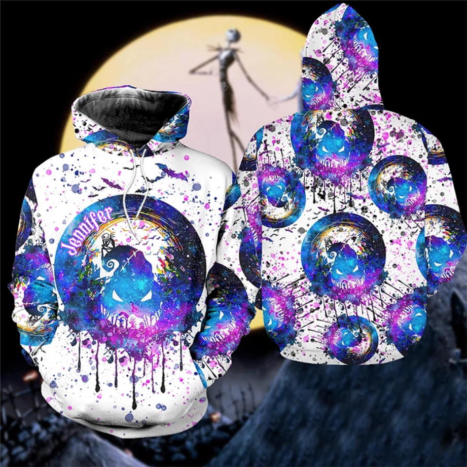 Painted Purple Spooky Boogie Man - Personalized Hoodie And Leggings - Gift For Halloween, Christmas HH01 - Image 2