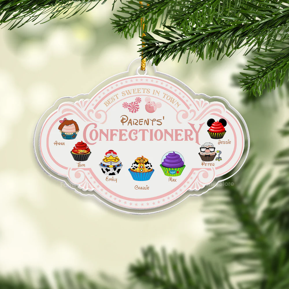 Parents' Confectionery - Gift For Family - Personalized Acrylic Ornament - CL31 NA94 - Image 4