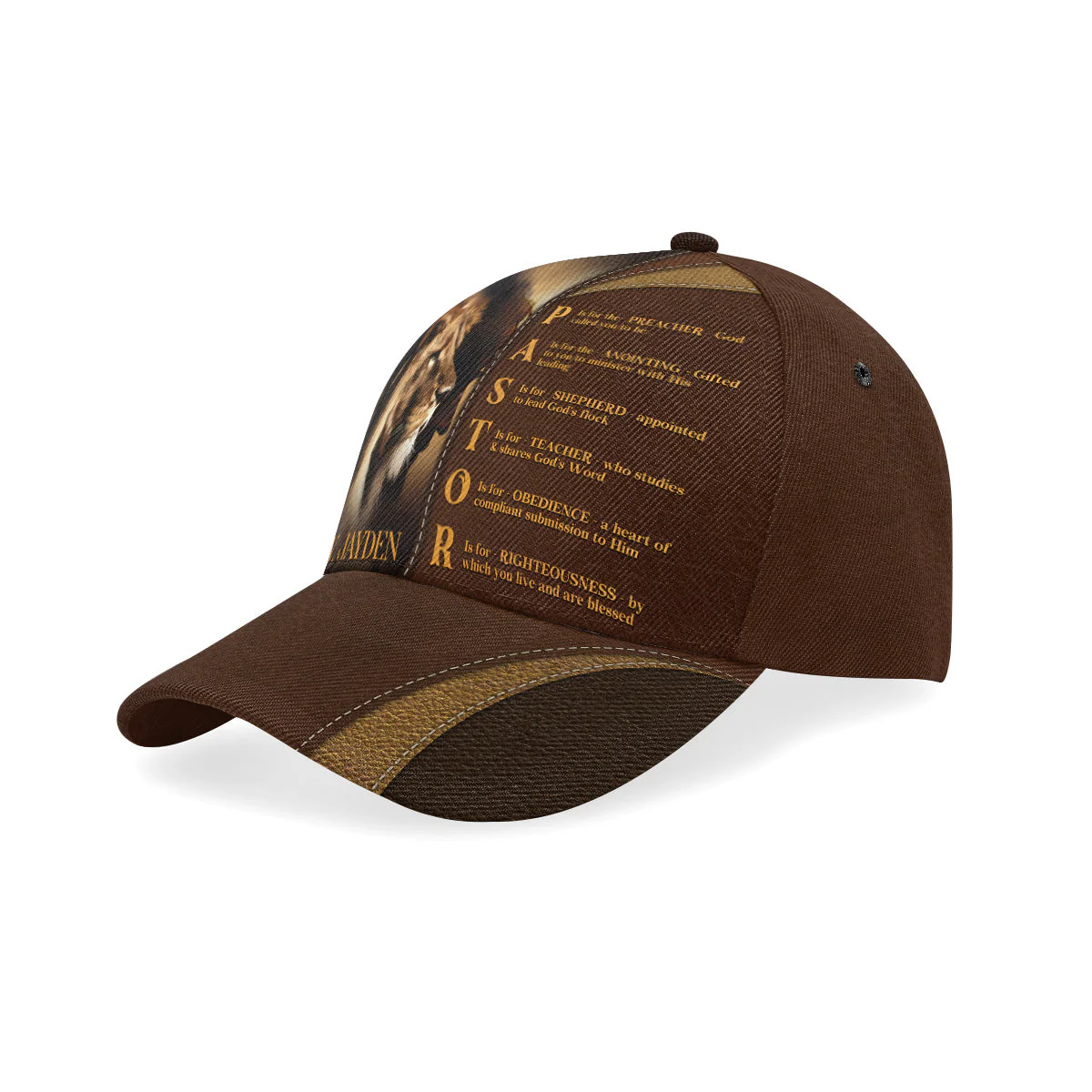 Pastor Preacher Anointing Shepherd Teacher Obedience - Personalized Classic Cap - Gift for Men, Dad, Grandpa, Husband - NH96 - Image 2