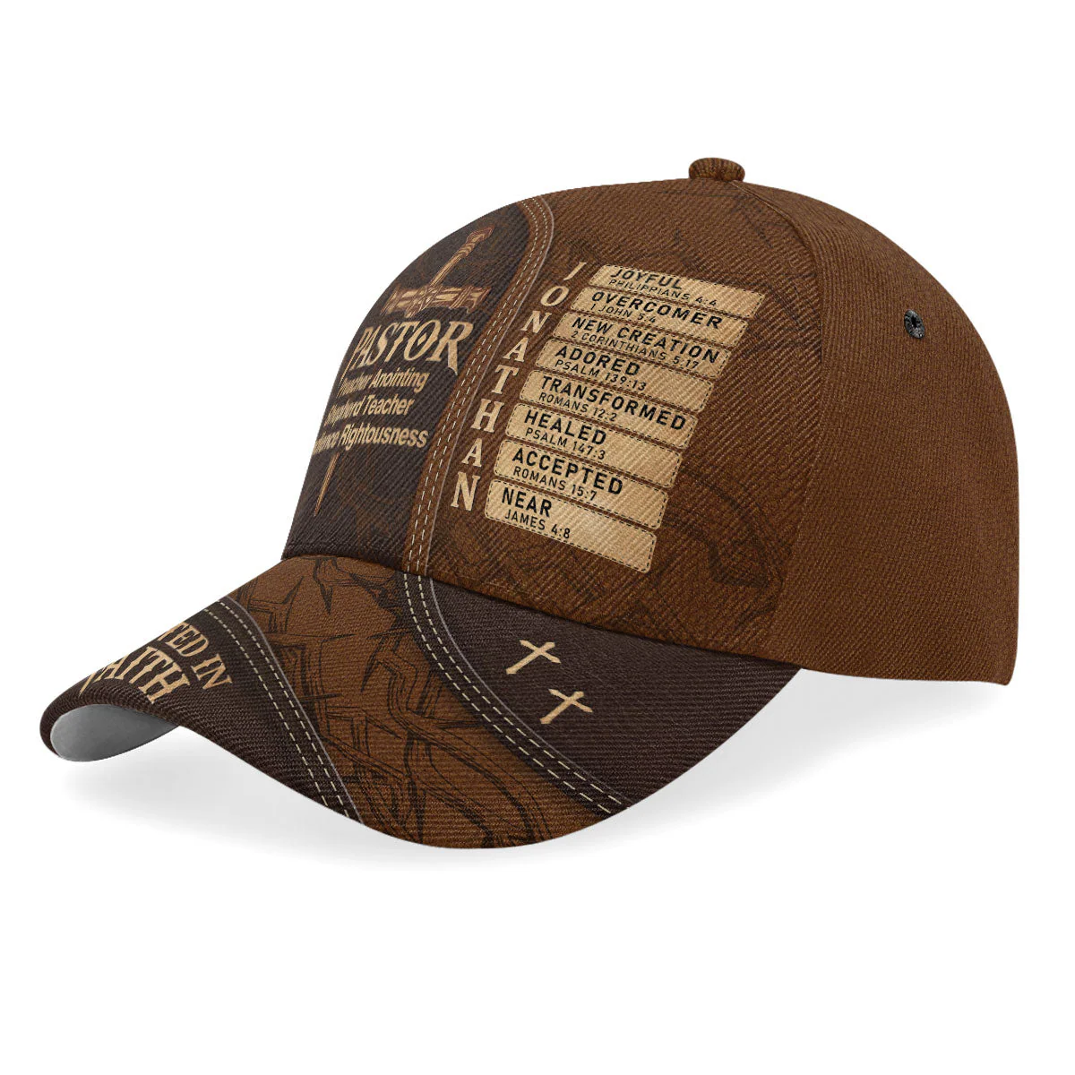 Pastor Rooted In Faith - Personalized Classic Cap TD118 - Image 2