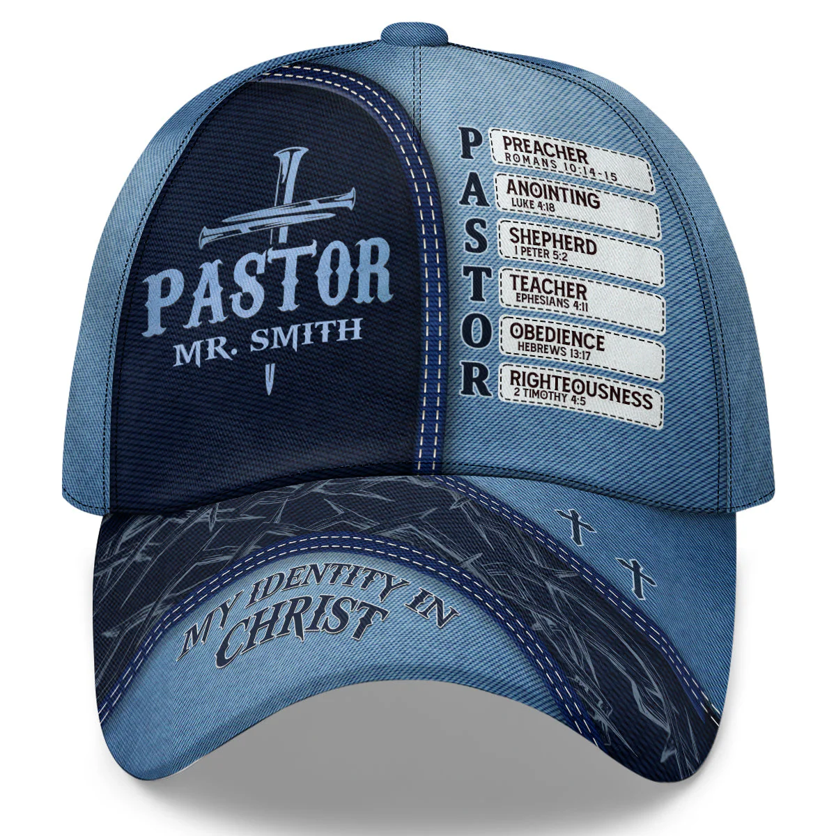 Pastor Your Identity In Christ - Personalized Classic Cap TD118